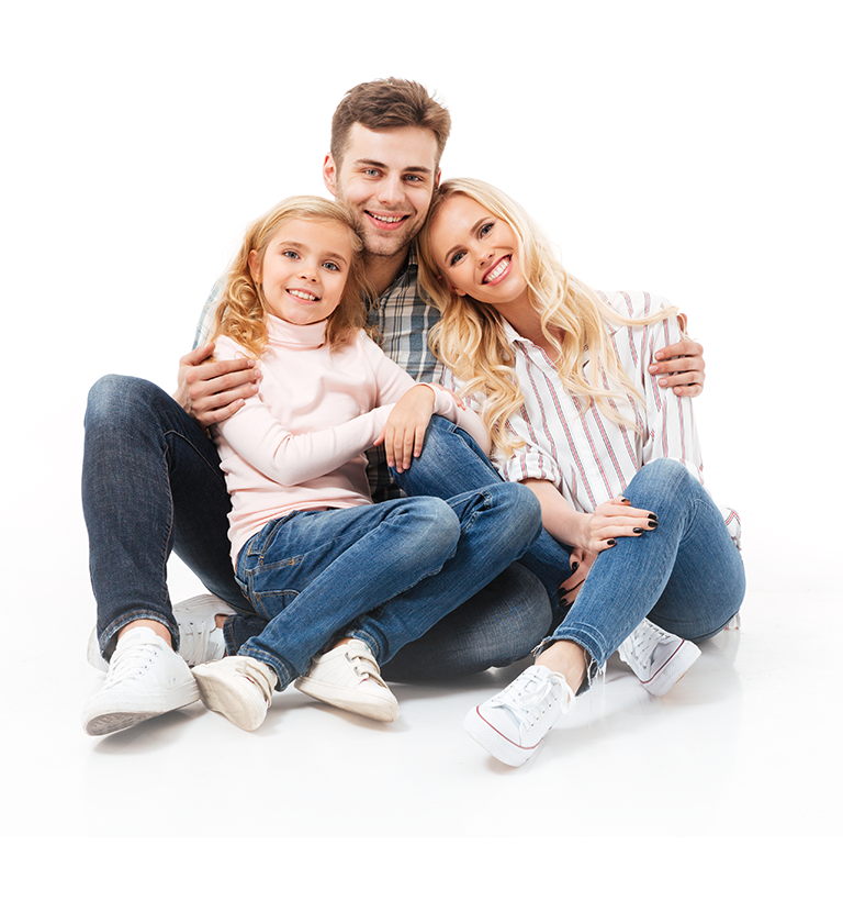 Happy family together